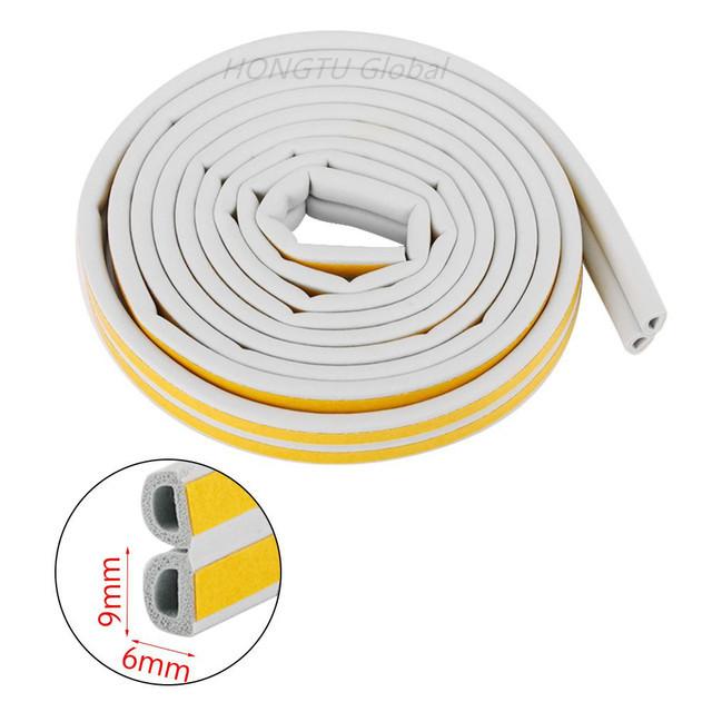Rubber Foam Window Door Seal Self Adhesive Windproof Tape Door Joint Filler Collision Avoidance Soundproof Sealing Strip