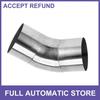 45 Degree Mandrel Exhaust Pipes DIY 35" OD 394" Leg 304 Stainless Steel