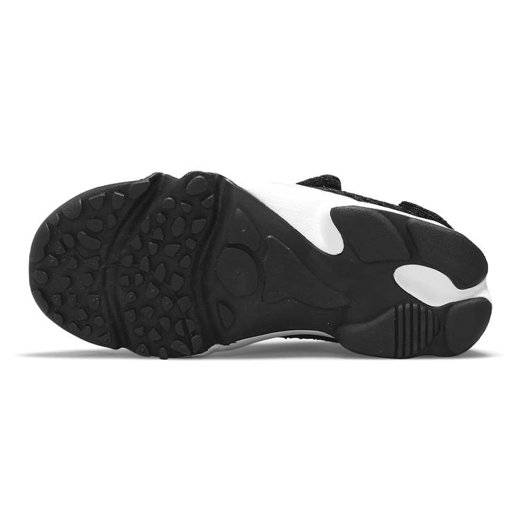 New Nike Air Rift Slip Resistant Cushioning Abrasion Resistant Breathable Low Top Running Shoes Black White Kids'