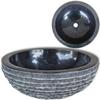 VidaXL Marble Sink 40 Cm Black
