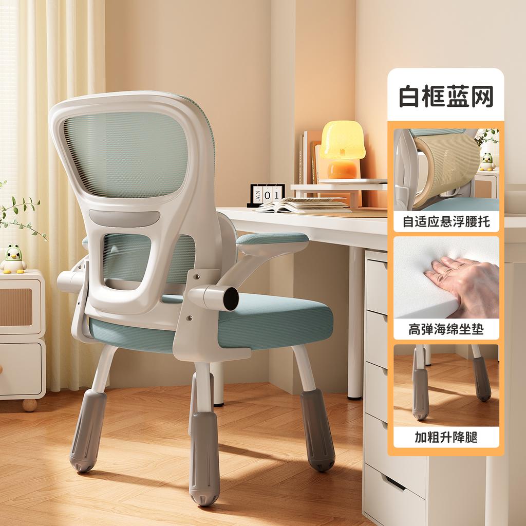 Ergonomic Study Chair for Teens - Adjustable Student Desk Chair, Lumbar Support Computer Chair, Home Office Learning Seat