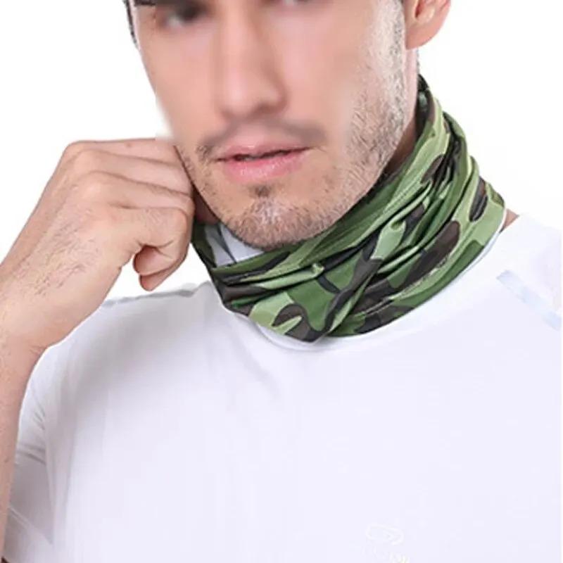 Eis-Seide Gesichtsmaske Sommer Sonnenschutz Atmungsaktiv Radfahren Gesichtsmaske Outdoor Sport Bandana Herren Damen Motorrad Nackenwickel Maske