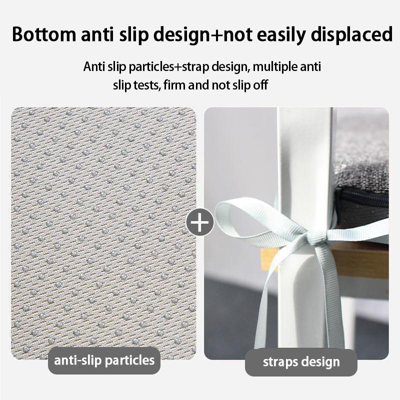 Thick Seat Cushion Ultra Soft Memory Foam Office Chair Pad Breathable Rebound Waist Cushion