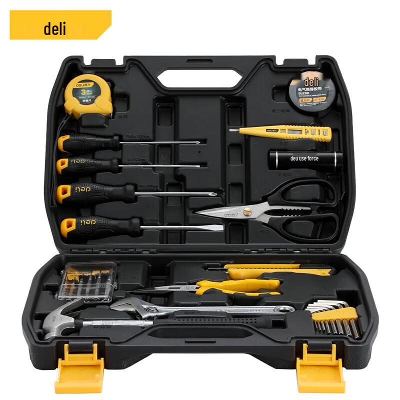 Deli 27-Piece Multi-function Hardware Tool Kit