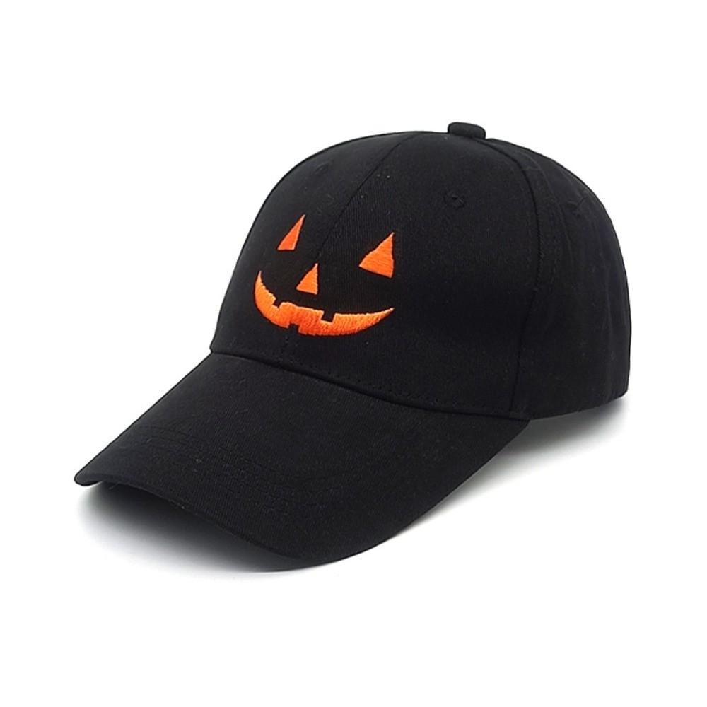Breathable Halloween Baseball Cap UV Protection Sunshade Cap Funny Pumpkin Embroidery Hat  Outdoor