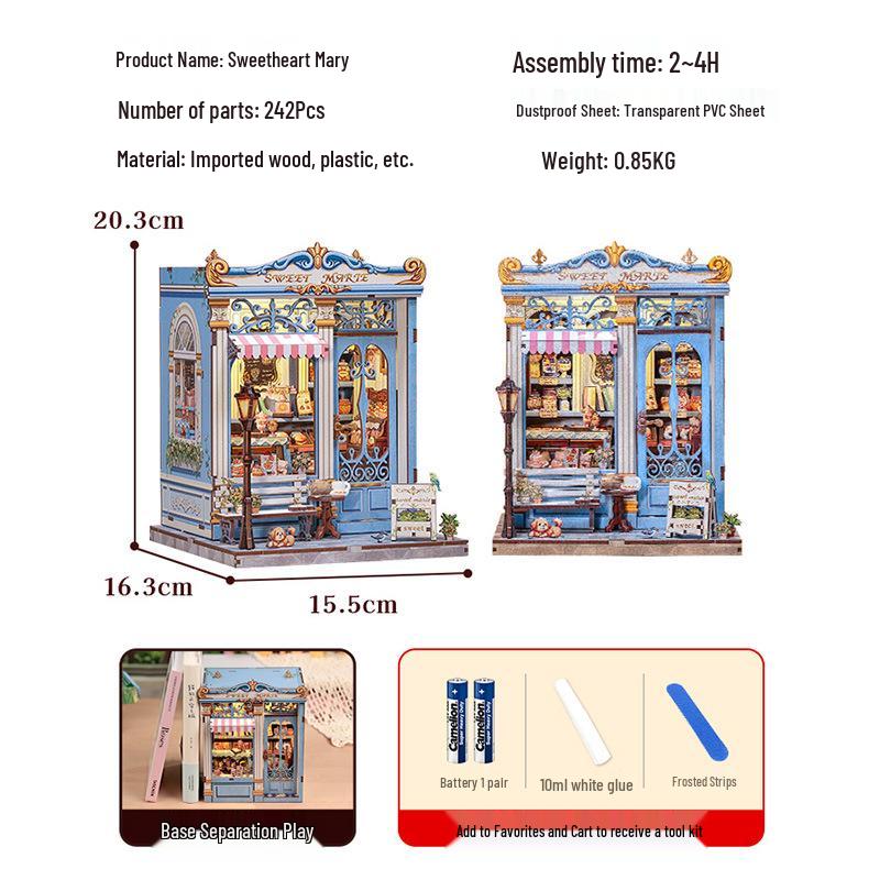 Cutebee Japanese Ramen Shop 3D DIY Miniature Wooden Model Toy