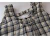 Girls' Summer 2026 Plaid Two-Piece Set: Stylish Vest & Wide-Leg Pants with Shoulder Straps