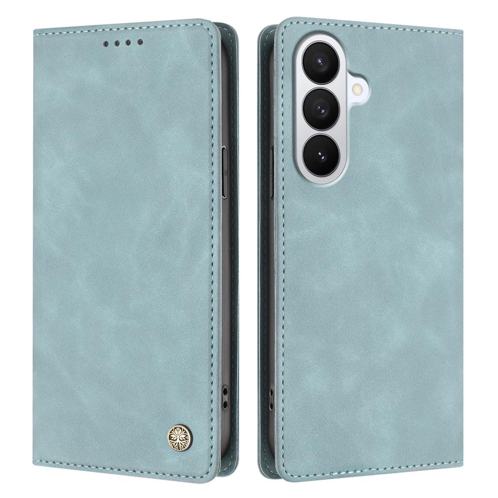 YIKATU For Samsung Galaxy S26 Wallet Case  YK-006 Magnetic Closure Leather Phone Cover Litchi
