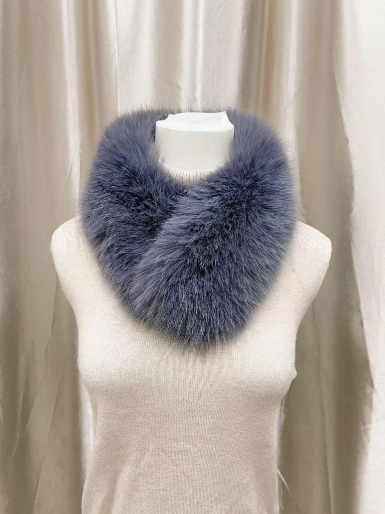 Calentador de cuello de imitación de piel de zorro estilo coreano - Moderno, Versátil, Collar magnético para mujer