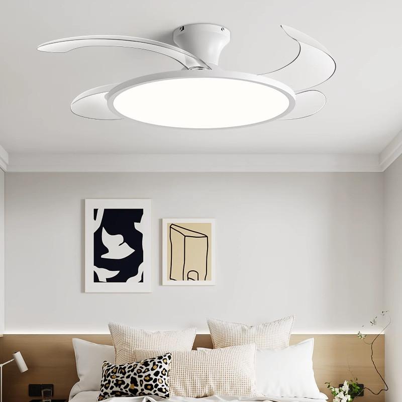 36 Inch/42 Inch Invisible Ceiling Fan Lamp Living Room Bedroom Integrated Electric Fan Light 3-color Dimming Lighting Fan