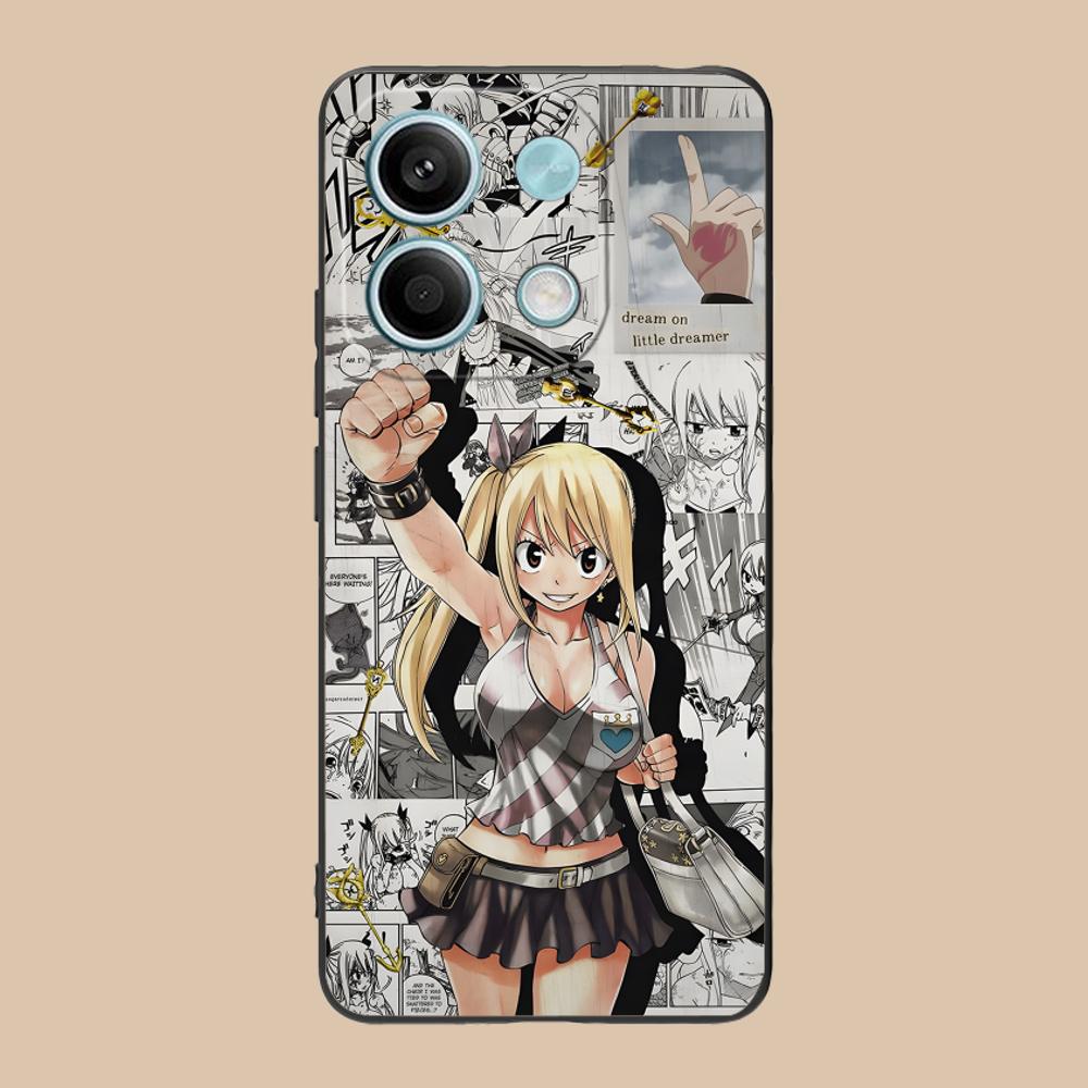 Fairy Tail Lucy Mobile Phone Case for POCO F7 F6 F5 F4 F3 F2 Pro GT C75 C71 C65 C61 C40 Pro Ultra Colorful Printing Cover Cover
