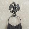 Cast SolidMetal Dragon Towel Rack Vintage Style Gothic Wall Mounted Hanger Lavatory Hardware