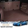 The Trunk Cargo Leather Liner Car Boot Liner Cargo Compartment Floor Carpet Mud For Mazda 3 Axela 2014-