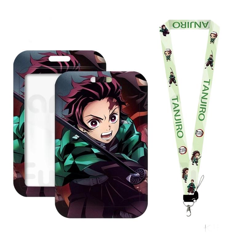Anime Lanyard Credential Holder Keychains Neck Lanyard For Pass Card Credit Card Holder Straps Mobile Phone Charm Accessories