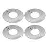 4pcs 23-61mm Stainless Steel Water Pipe Wall Covers Bathroom Shower Decorative Cover For Drain Pipes Easy Installation