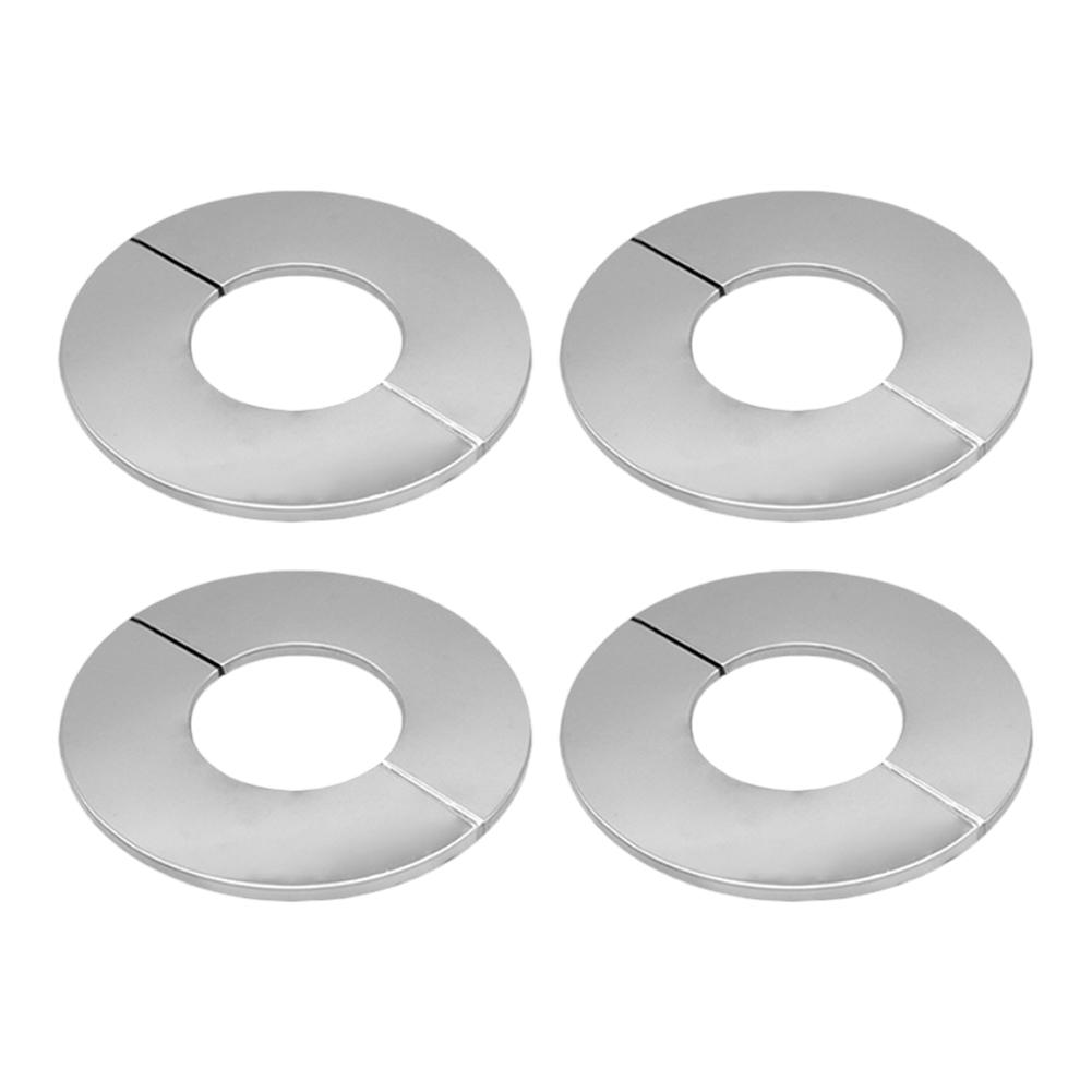 4pcs 23-61mm Stainless Steel Water Pipe Wall Covers Bathroom Shower Decorative Cover For Drain Pipes Easy Installation