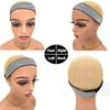 3pcs Wig Elastic Band Silvery Leopard Black Lace Melting Band for Laying Edges Down Meling Lace Wig Band Adjustable Band