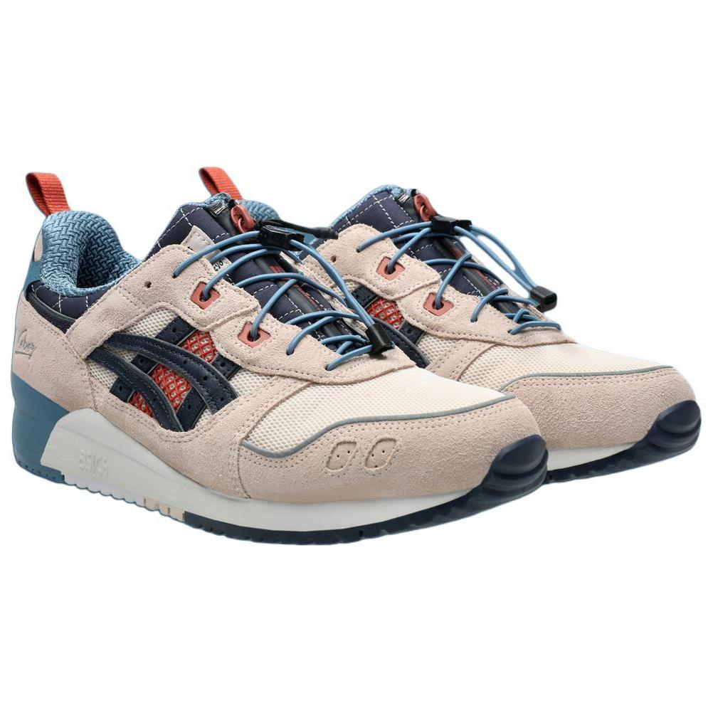 נעלי סניקרס יוניסקס KEBOZ x mita x ASICS Gel Lyte 3 OG Taito קרם שקד-אפרסק נייבי 1201B030-700