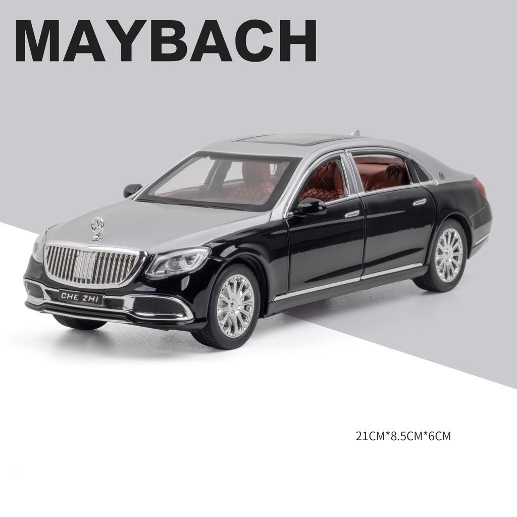 WSF1  1:24 Mercedes Benz Maybach GLS600 S680 SUV Alloy Metal Diecast Model Car High Simulation Home Trendy Ornaments Collection Hobby