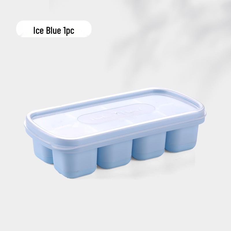 TPE Jelly Yogurt Ice Cube Tray - Food Grade Ice Mold Container for Refrigerator