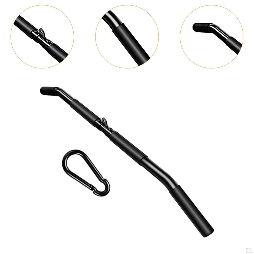 LAT Pulldown Bar, Cable Machine Attachment, Ergonomic with Non-slip Handle, Removable