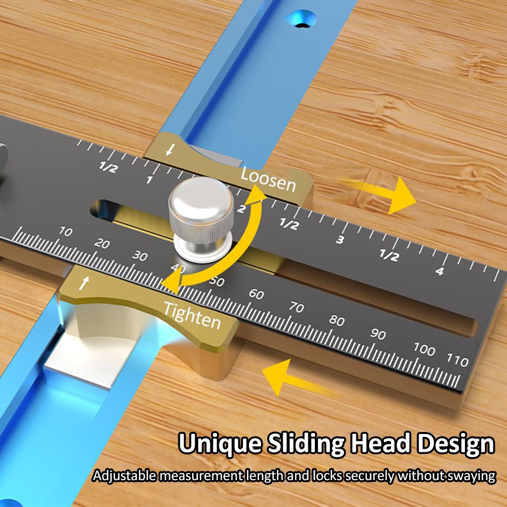 Tischkreissäge Messuhr Einstellbare Messuhr 130220mm Sägekalibrierungswerkzeug Kalibriermaschinen