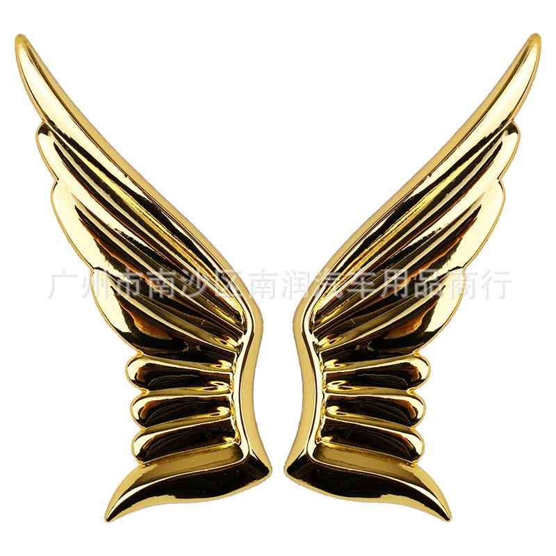 3D Metal Angel Wings Personality Car Body Sticker Scratch Hiding Exterior Decor Decal