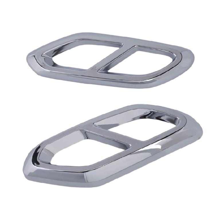 Exhaust Trim Set for Rear Four Outlet Area, Double Opening ABS Frames for GLC Class X254 More Detailed Exterior Appearance