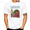 New London Souvenir Printed TShirt Great Britain British Tour Bus Adult Kids Tee Top Fitness Tee Shirt