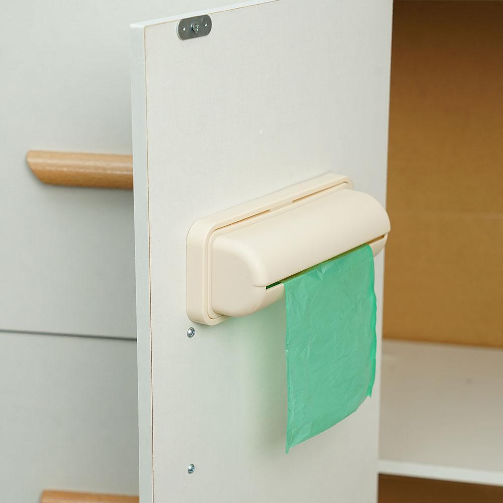 1PC Wall Mounted Trash Bags Holder Garbage Bag Storage Box Organizer Kitchen Plastic Bags Dispenser Bathroom Organization