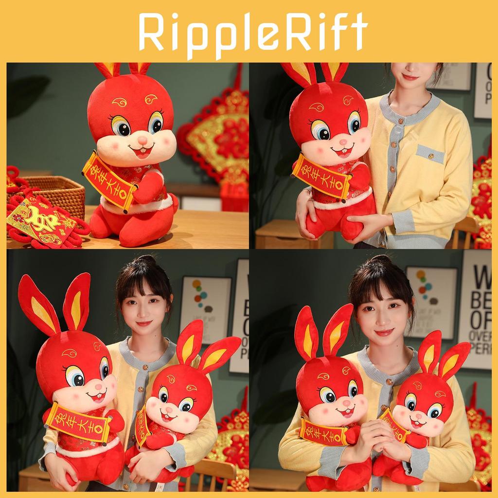 15 Cheerful Inch Rabbit Stuffed Animal Toy Great For New Year And Birthday Celebrations Plush Stylish