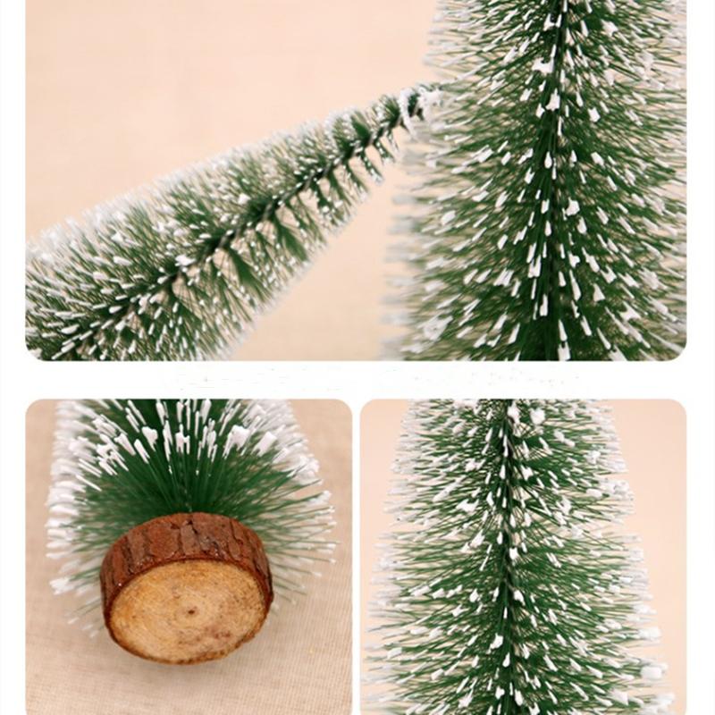 5pcs Mini Christmas Trees Green Tower Pine Cedar Desktop Artificial Christmas Tree for Xmas Party DIY Home Decors 10/15/20/25cm