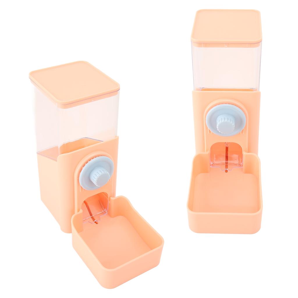 Haustier Automatischer Schwerkraftfutterspender Automatischer Großer Fassungsvermögen Auslaufsicher Haustier Futterstation für Katze Hund Rosa