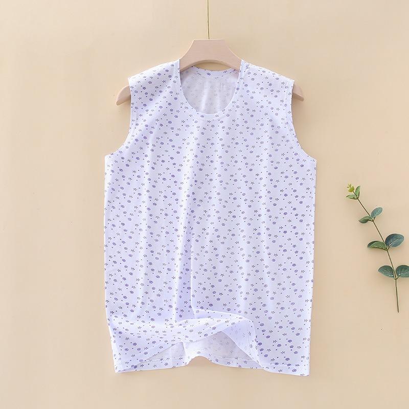 Жилет Безрукавка Тонкий Большого Размера Летний Хлопковый Свободный Жилет Женский 4XL фиолетовый