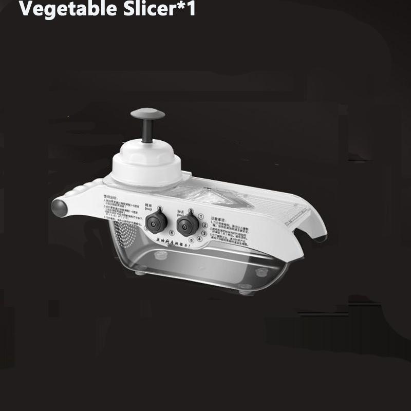 1pcs Vegetable Slicer With Basket UltraSharp V Blade Multifunctional Fruit Potato Carrot Cutter Slicer for Kitchen Gadget