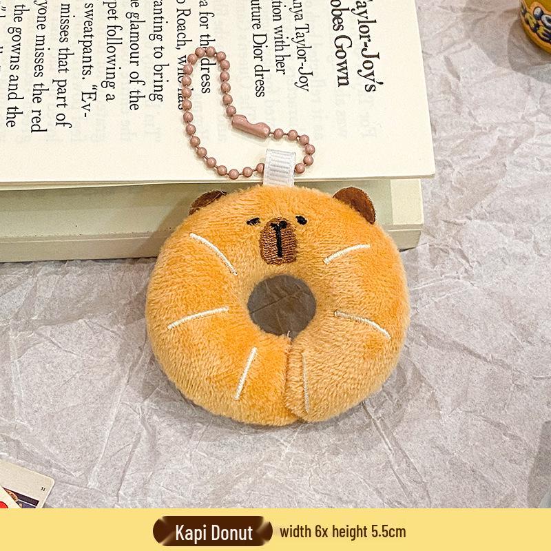 Plush Food Doll Charms: Cute Keychain Ornaments with Squeaky Small Dolls