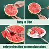 Forchetta Affettatrice per Anguria Multifunzione 2 in 1 Pezzi Forchetta per Frutta da Tavola