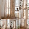 Panou Curtain Boho cu Imprimeu Floral și Margine cu Ciucuri Buzunar pentru Baghetă Draperie Filtrantă pentru Lumină pentru Decor Fereastră Living Dormitor Casă la Țară