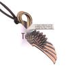 Angel Wings Genuine Leather Hip Hop Necklace - European & American Style