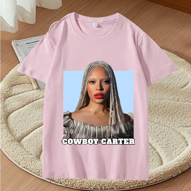 Beyonce Cowboy Carter Music Tour 2025 Merch T Shirt Unisex s Women Oversized Top 100 Cotton Short Sleeve Summer Print Unisex Tops