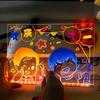 LED Note Board Night Light with 7 Colors Pen Lighted Acrylic Drawing Board Glowing Message Marker Board For Office School Home