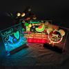 LED Light-Up Message Board Rechargeable Acrylic Memo Board for Kids Erasable Glowing Planner & Drawing Tablet