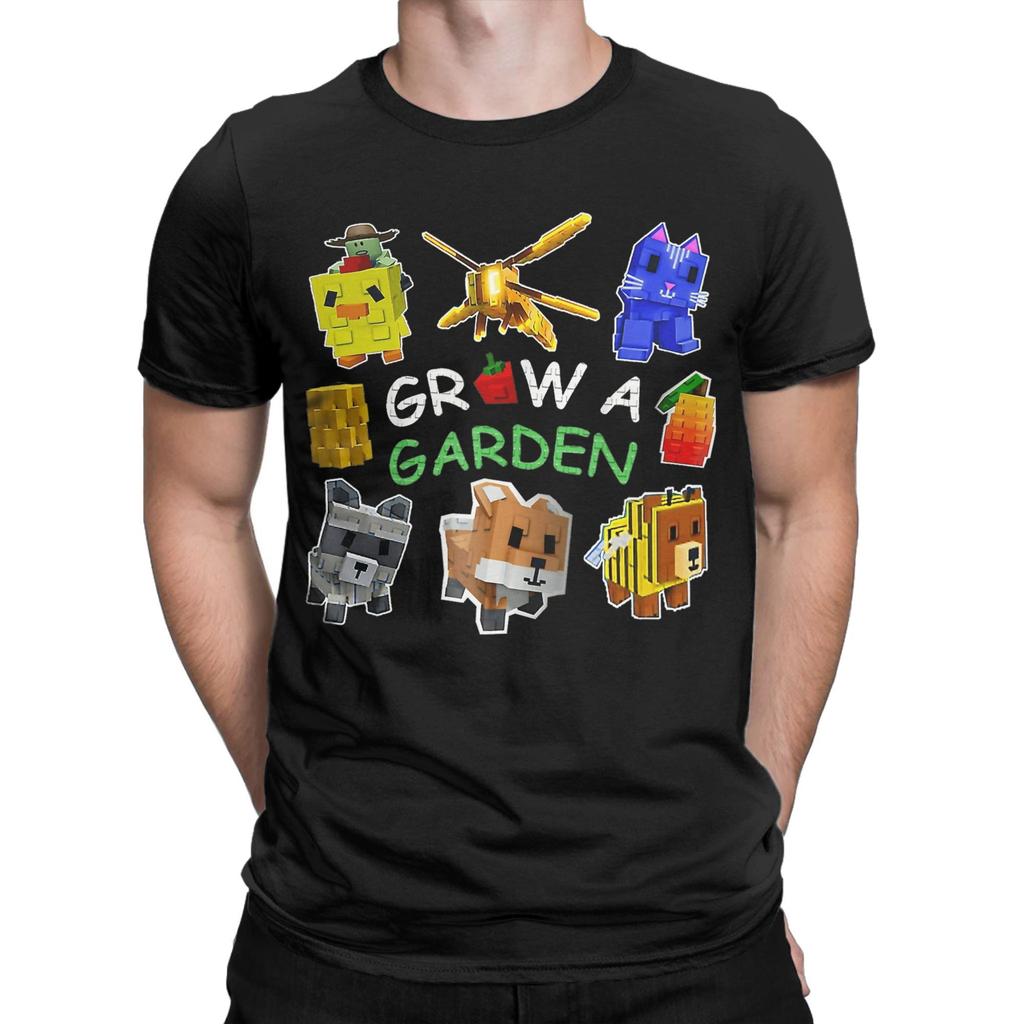 Men's Grow A Garden Game T Shirts  Pure Cotton Clothes Crazy Short Sleeve Crew Neck Tee Shirt Gift Idea T-Shirt