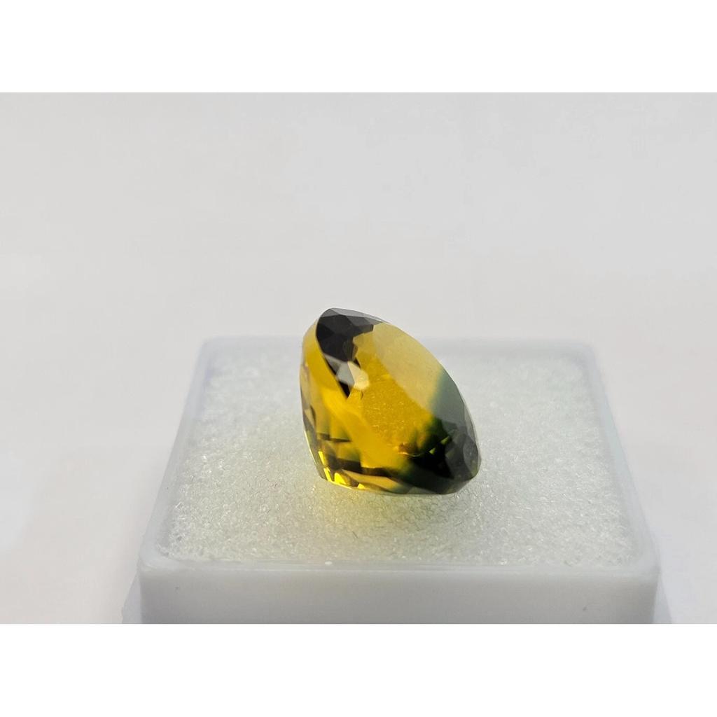 Natural Bi-Color Tourmaline Oval Cut 9-10 Ct Fabulous Certified Loose Gemstone