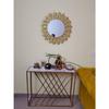 Rust Proof & Weather Proof Wall Mirror - Ideal Mirror for Living Room, Bathroom, Bedroom, Foyer | Entryway, Wash Basin Area - Gold, 28 Inches 1 Piece
