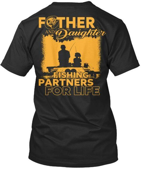 Father And Daughter Fishing Partners For Life T-Shirt Made in USA Size S to 5XL 2XL
