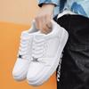 Men Flat Low Top Walking Shoes Fashion Casual Sneakers Tennis Shoe Lace Up Comfort Slip On Student White Slate Shoe Road Running