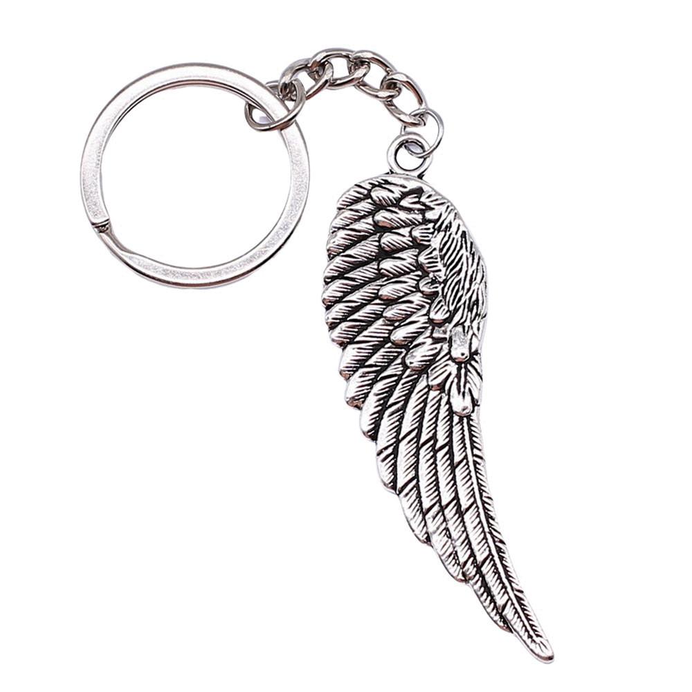 Angel Keychain Wings Charm For Students Protection Key Ring 28mm