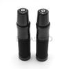 Pair of 7/8" 22mm Motorcycle Hand Grips With Bar End Plugs CNC Aluminum & Rubber Handlebar Grips For Motocross Pitbike