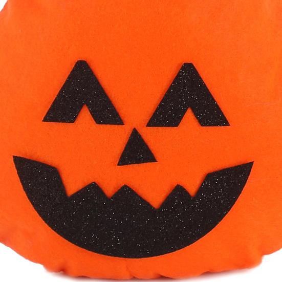 Reusable Halloween Bag Drawstring Pumpkin for Kids, Trick or Treat Candy Bag, Spooky Sack Non Woven Fabric Goodie Party Favors Favor
